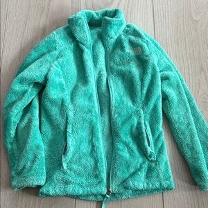 Girls North Face Turquoise Fleece Jacket